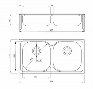 Deante Xylo ZEX 3203 - Zlewozmywaki - miniaturka - grafika 3