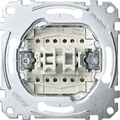 Wyłączniki światła i elektryczne - Merten meg3626 0000 podwójne przełączające zaciski do zastosowania, 1-biegunowy, 16 AX, AC 250 V, gniazd MEG3626-0000 - miniaturka - grafika 1