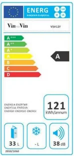 VIN SUR VIN Winiarka wolnostojąca VIN SUR VIN VSV12F VSV12F - Chłodziarki do wina - miniaturka - grafika 4