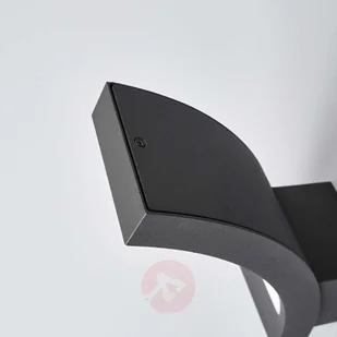 LAMPENWELT.COM Szaro-grafitowy kinkiet zewnętrzny LED Juvia, IP54 - Lampy ogrodowe - miniaturka - grafika 5