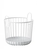 Pudła i pojemniki do przechowywania - ZONE Denmark ZONE Denmark INU Metalowy Kosz do Przechowywania 30 cm Jasnoszary Soft Grey 10569 - miniaturka - grafika 1