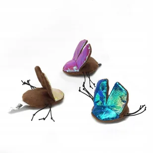 EBI Zab. Kot Błyszczący Skarabeusz niebieski - Zabawki dla kotów - miniaturka - grafika 2