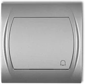 Wyłączniki światła i elektryczne - Karlik LOGO Łącznik zwierny dzwonek 7LWP-4, kolor srebrny metalik 7LWP-4 - miniaturka - grafika 1