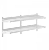 Meble gastronomiczne - Royal Catering Półka wisząca - 140 cm - 2 blaty - RCWR-1400.4 RCWR-1400.4 - miniaturka - grafika 1