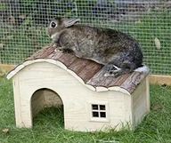 Klatki dla gryzoni - Kerbl Kerl Nagerhaus z łukowatym dachem Nature, 40  x  25  x  25 cm - miniaturka - grafika 1