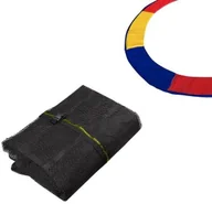 Akcesoria do trampolin - Springos Siatka do trampoliny zewnętrzna z osłoną na sprężyny 305 cm 10 FT 8 słupków multikolor TSN-10FT 8N 305 CM+305 CM MULTI - miniaturka - grafika 1