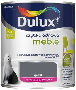 Dulux Szybka Odnowa Meble grafit 750 ml - Farby olejne i specjalne Dulux Szybka Odnowa Meble grafit 750 ml - Farby olejne i specjalne - miniaturka - grafika 1