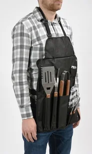 Toya FARTUCH DO GRILLOWANIA Z AKCESORIAMI 8 SZTUK 99783 - Akcesoria do grilla - miniaturka - grafika 9