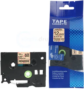 Brother strefadrukarek.pl Taśma TZe-MPCC31 12mm x 8m ozdobna renifery czarny nadruk - zamiennik| OSZCZĘDZAJ DO 80% - ZADZWOŃ! 730811399 PROMOCJA! TZE-MPCC31 - Taśmy do drukarek barwiące - miniaturka - grafika 3