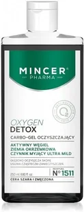 Mincer Pharma Oxygen Detox Carbo-gel oczyszczający no 1511 250 ml Mincer - Żele do mycia twarzy - miniaturka - grafika 4