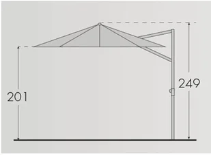 Doppler Parasol ogrodowy Ravenna Smart 300, ecru, 300x201 cm - Parasole ogrodowe - miniaturka - grafika 5