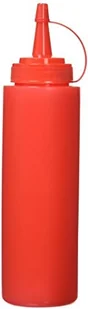 Vogue K045 czerwona butelka na sos do wyciskania, 225 ml. K045 - Wyposażenie lokali gastronomicznych - miniaturka - grafika 2