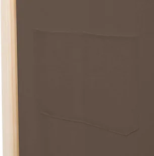 vidaXL Parawan 3-panelowy, brązowy, 120x170x4 cm, tkanina vidaXL - Parawany - miniaturka - grafika 7