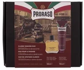Wody po goleniu - PRORASO Red Classic Shaving Duo zestaw Woda po goleni 100 ml + Krem do golenia 150 ml dla mężczyzn - miniaturka - grafika 1