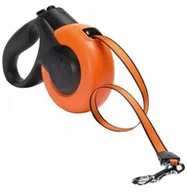 Smycze dla psów - Fida UFO MARS SMYCZ AUTOMATYCZNA POMARAŃCZOWO-CZARNA M DO 25KG 5M TAŚMA 40-0020-2378 - miniaturka - grafika 1