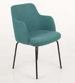 Fotele i krzesła biurowe - Intarseating Fotel NOMA z podłokietnikami stalowy stelaż KB-NOMA-TT-381 - miniaturka - grafika 1