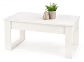 Ławy i stoliki kawowe - Biała Prostokątna Ława Z Szufladami M9-K42 - miniaturka - grafika 1
