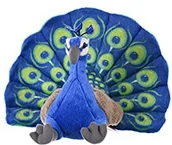 Maskotki i pluszaki - Wild Republic 13812 pluszowy paw, Cuddlekins przytulanka zwierzątko pluszowe, 30 cm, zielono-niebieski, 30 cm 13812 - miniaturka - grafika 1