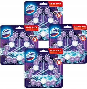 Domestos Trio Power 5 Lawenda Zawieszka Wc 12szt - Środki do WC - miniaturka - grafika 11