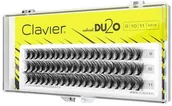 Sztuczne rzęsy i akcesoria - CLAVIER DU2O Double Volume MIX kępki rzęs 9mm-10mm-11mm 87819-uniw - miniaturka - grafika 1