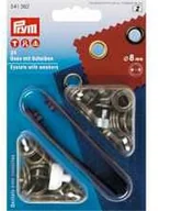 Artykuły kaletnicze - PRYM Oczka fi8mm St.złoto 24szt przyrząd PRYM 5011 - miniaturka - grafika 1