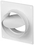 Rury i kanały wentylacyjne - EQUATION Kołnierz przyścienny z zaworem zwrotnym OKRĄGŁY Z ZAWOREM ZWROTNYM 100 mm EQUATION - miniaturka - grafika 1