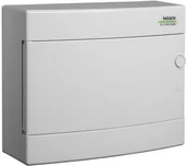 Akcesoria do kolektorów i fotowoltaiki - Plastikowa obudowa instalacyjna PNS 12W białe drzwi natynkowa IP40 1 rząd 12 modułów 101505 - miniaturka - grafika 1