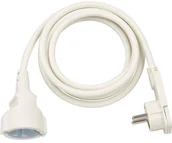 Kable komputerowe i do monitorów - Brennenstuhl 1168980220 kabel zasilające Biały 2 m, Przedłużacz - miniaturka - grafika 1