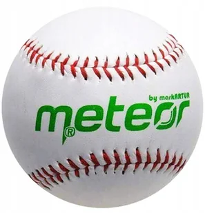 Meteor PIŁKA BASEBALL SKÓRA SYNTET KOREK 130G 13130 - Baseball, krykiet, palant - miniaturka - grafika 2