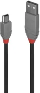 Kable USB - Lindy 36721 Kabel USB 2.0 A Mini-B Anthra Line 0,5m LY-36721 - miniaturka - grafika 1