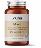 Witaminy i minerały dla sportowców - UNS Maca Pieprzyca Peruwiańska 500mg Ekstrakt 15:1 90vegcaps - miniaturka - grafika 1