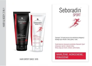 Seboradin Seboradin Men Sport M) Szampon i żel pod prysznic 2w1 200ml - Żele pod prysznic dla mężczyzn - miniaturka - grafika 5