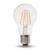 Żarówki LED - V-TAC Żarówka LED 4W Filament E27 A60 Przezroczysta VT-1885 6400K 400lm - miniaturka - grafika 1