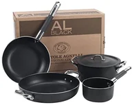 Garnki - Pentole Agnelli Zestaw lakierów do ALB dobra przyczepność w aluminiowych, czarna, 5 sztuka ALSASETALBLACK4 - miniaturka - grafika 1