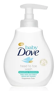Dove Baby Sensitive Moisture Head To Toe Wash pianka do kąpieli 200 ml - Kosmetyki kąpielowe dla dzieci - miniaturka - grafika 2