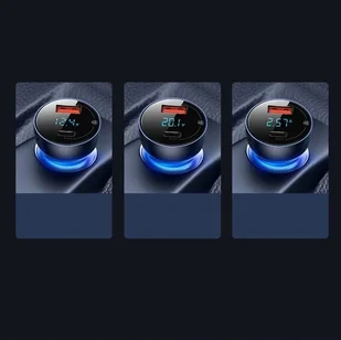 Baseus Baseus Particular | Ładowarka samochodowa 65W Quick Charge 4.0+ Power Delivery 3.0 Huawei SCP 5A 2xUSB CCKX-C0G - Ładowarki samochodowe - miniaturka - grafika 6