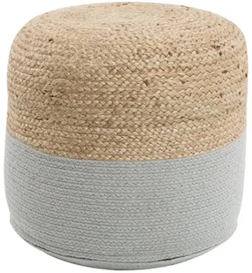 Beliani Puf 46 cm szary DALAMA - Taborety i hokery - miniaturka - grafika 3