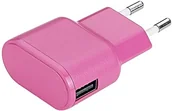Ładowarki do telefonów - Aiino Apple Wall Charger USB zasilacz ładowarka gniazdko 1 port USB 1A - różowy 8050444843420 - miniaturka - grafika 1