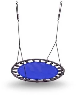 Neo-Sport Huśtawka bocianie gniazdo SWINGO XXL 120 cm niebieska - Leżaczki i huśtawki - miniaturka - grafika 2