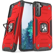 Etui i futerały do telefonów - Wozinsky Ring Armor pancerne hybrydowe etui pokrowiec + magnetyczny uchwyt Samsung Galaxy S22+ (S22 Plus) czerwony - miniaturka - grafika 1