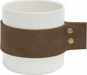 Kubki - NoName kubek Tak Wrap Me 400 ml 8,5 x 9 cm ceramiczny brązowy twm_555971 - miniaturka - grafika 1