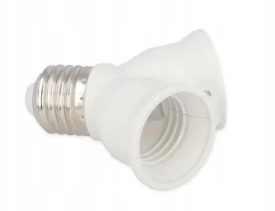 Superled Przejściówka adapter żarówki E27 na 2xE27 3019 3019 - Akcesoria do oświetlenia Superled Przejściówka adapter żarówki E27 na 2xE27 3019 3019 - Akcesoria do oświetlenia - miniaturka - grafika 2