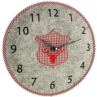 Zegary - TFA Dostmann 60.3025.10 stylowy zegar ścienny z cyferblat z filcu do zawieszenia, szary 60.3025.10 - miniaturka - grafika 1