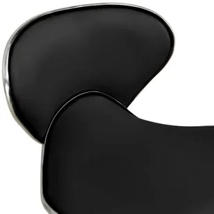 Fotel biurowy, krzesło biurowe VidaXL Taboret kosmetyczny, czarny, sztuczna skóra 323674 VidaXL - Fotele i krzesła biurowe - miniaturka - grafika 5