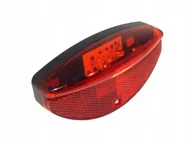 Lampki rowerowe - Lampka Rowerowa Tylna 3LED Na Dynamo Do Bagażnika - miniaturka - grafika 1