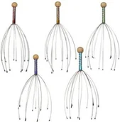 Masażery - Orteo Masażer do stymulacji skóry głowy - działanie antystresowe, stymulacja cebulek włosowych - ajurwedyjski masażer głowy (ISO Scalp Massager) - miniaturka - grafika 1