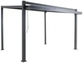 Pawilony ogrodowe - NATERIAL Pawilon ogrodowy Odyssea 3.8x3.8 m antracytowy Naterial - miniaturka - grafika 1