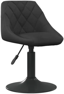 vidaXL Stołek barowy, czarny, obity aksamitem - Taborety i hokery - miniaturka - grafika 2