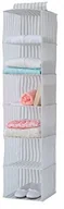 Regały - Compactor Home ran7509 regał miękkie polipropylenu Biały/Szary 30 x 30 x 128 cm RAN7509 - miniaturka - grafika 1