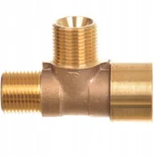 Akcesoria do myjek - Trójnik rozdzielacz wody gwint 3/8 M-m-f mosiężny - miniaturka - grafika 1